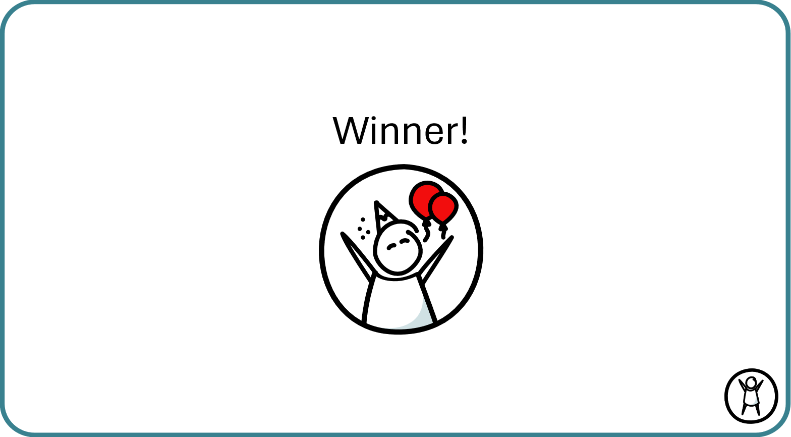 Winner card